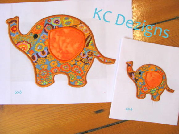 Adorable Cute Baby Elephant Embroidery Design