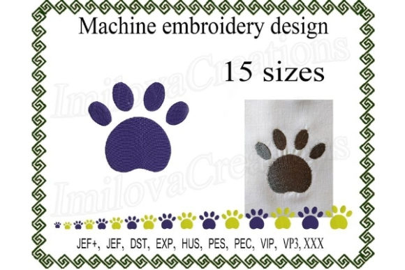 Charming Dog Paw Embroidery for Personalized Gifts