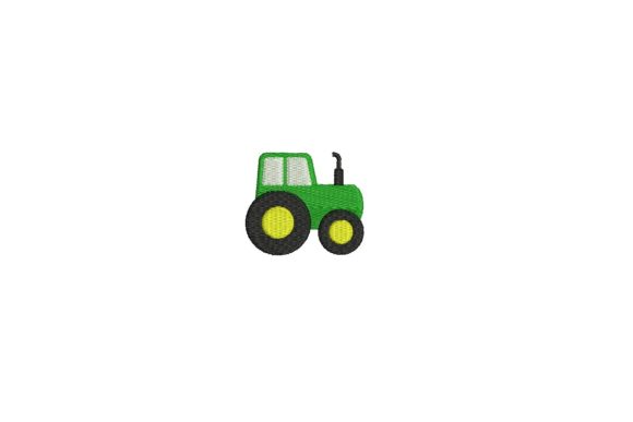 Charming Tractor Design for Versatile Embroidery