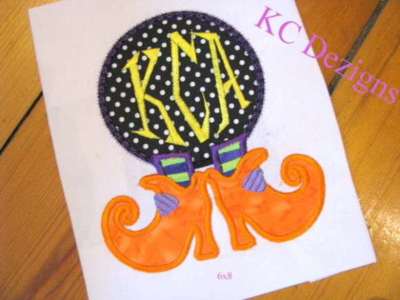 Charming Witches Feet Monogram for Halloween