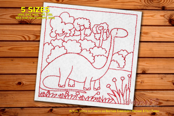 Exploring Dinosaur with Long Neck in Jungle