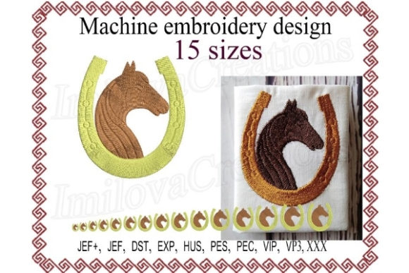 Horse with a Horseshoe Silhouette: A Versatile Design