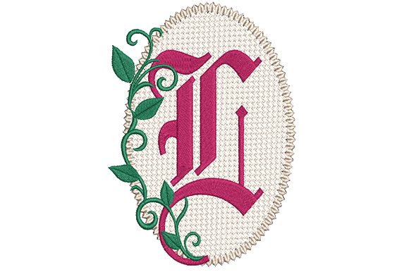 Olde English Monogram Letter L: A Festive Touch