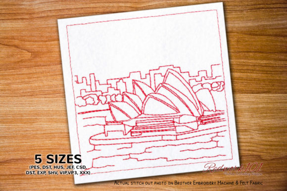 Opera House Sydney: A Versatile Embroidery Design