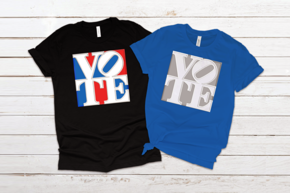 Vote Graphic Square Applique: A Bold Embroidery Choice