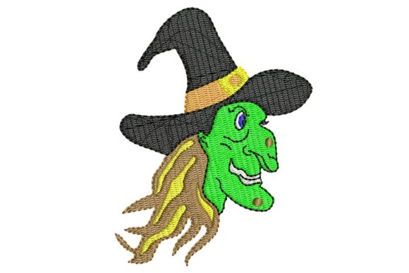 Witch Head: A Versatile Embroidery Design for Small Business Merch